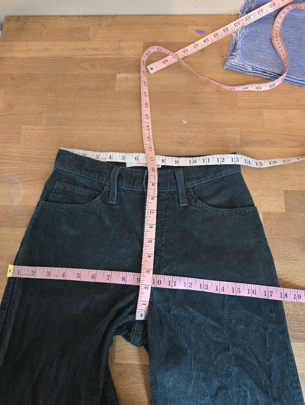 Levi's '94 24 Baggy Dad Jean A3510-0026 Dark Green Corduroy 24 - Picture 10 of 12